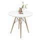 Mesa Eames Minimalista Top Living  Redonda 80 x 80cm