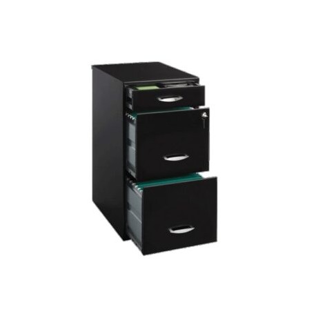 Archivero metálico vertical hirsh 1 papelero y 2 archivero