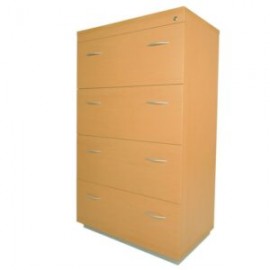 Archivero horizontal Elite 4 gavetas para oficina.