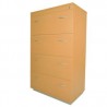 Archivero horizontal Elite 4 gavetas para oficina.