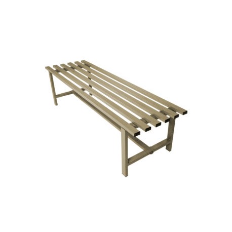 Banca Metálica Gimnasio 1.80x45x55 Metalico