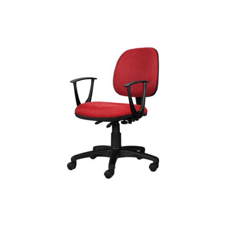 Silla operativa Tiempo con brazos, en tela Mini