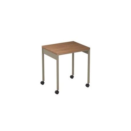Mesa metálica Nova para máquina con ruedas para oficina.