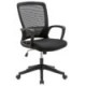 Silla operativa H3 mesh y tela negra estructura negra