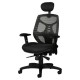 Silla semi-ejecutiva KB-1, asiento y respaldo en mesh