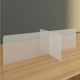 Mampara de acrílico transparente 240x60x50 cm para oficinas