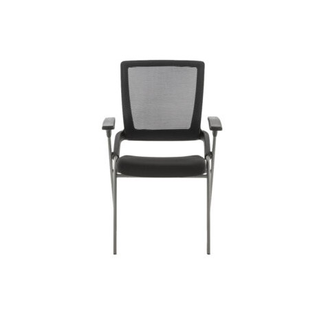 Silla de visita H4V negra sin rodajas